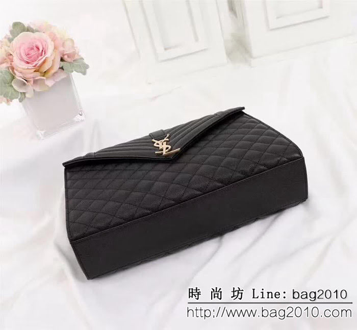 YSL聖羅蘭 爆款 魚子醬紋牛皮鏈條單肩斜挎包 26808 YAS1182
